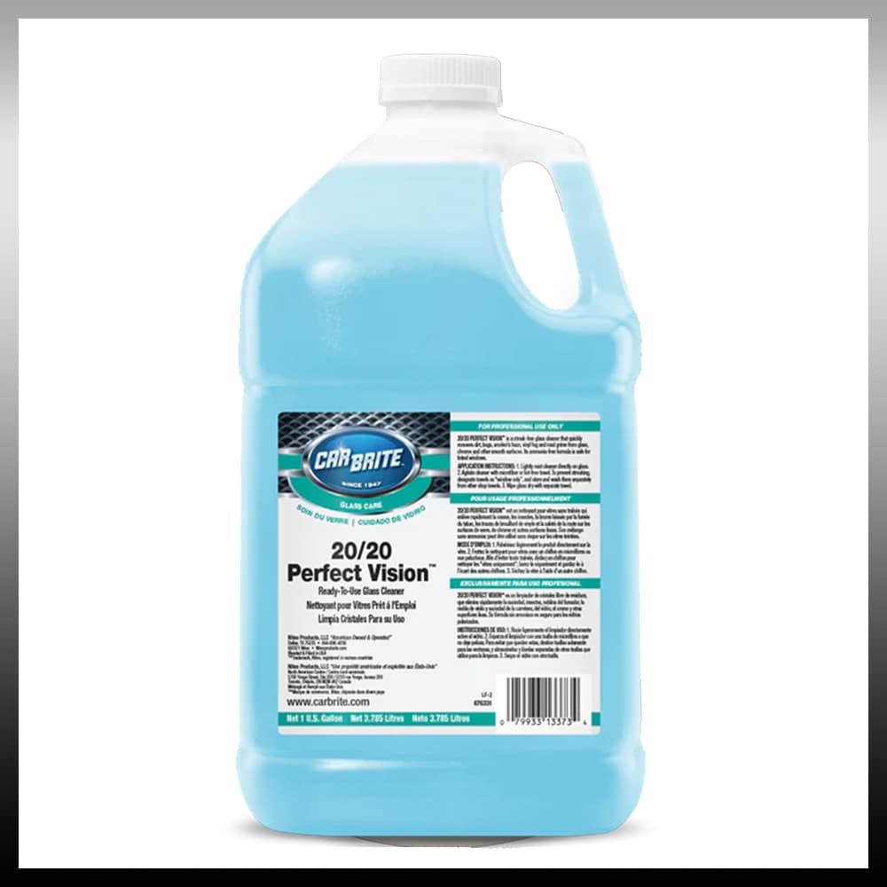 Car Brite | 20/20 Perfect Vision (One Gallon) | Glass Cleaner