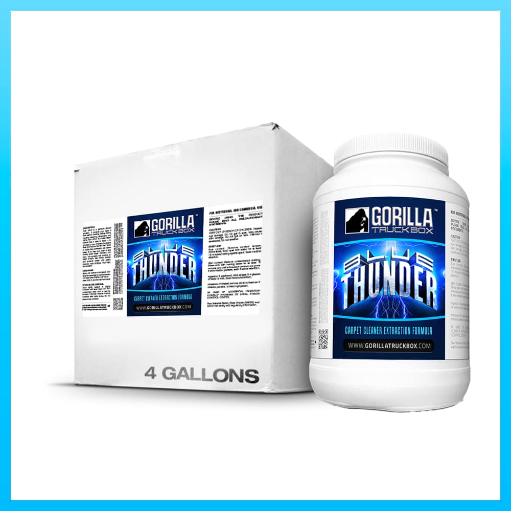 Gorilla Truckbox - Gorilla Blue Thunder - Carpet Emulsifier, Case (4 Each, 8lb Pails)