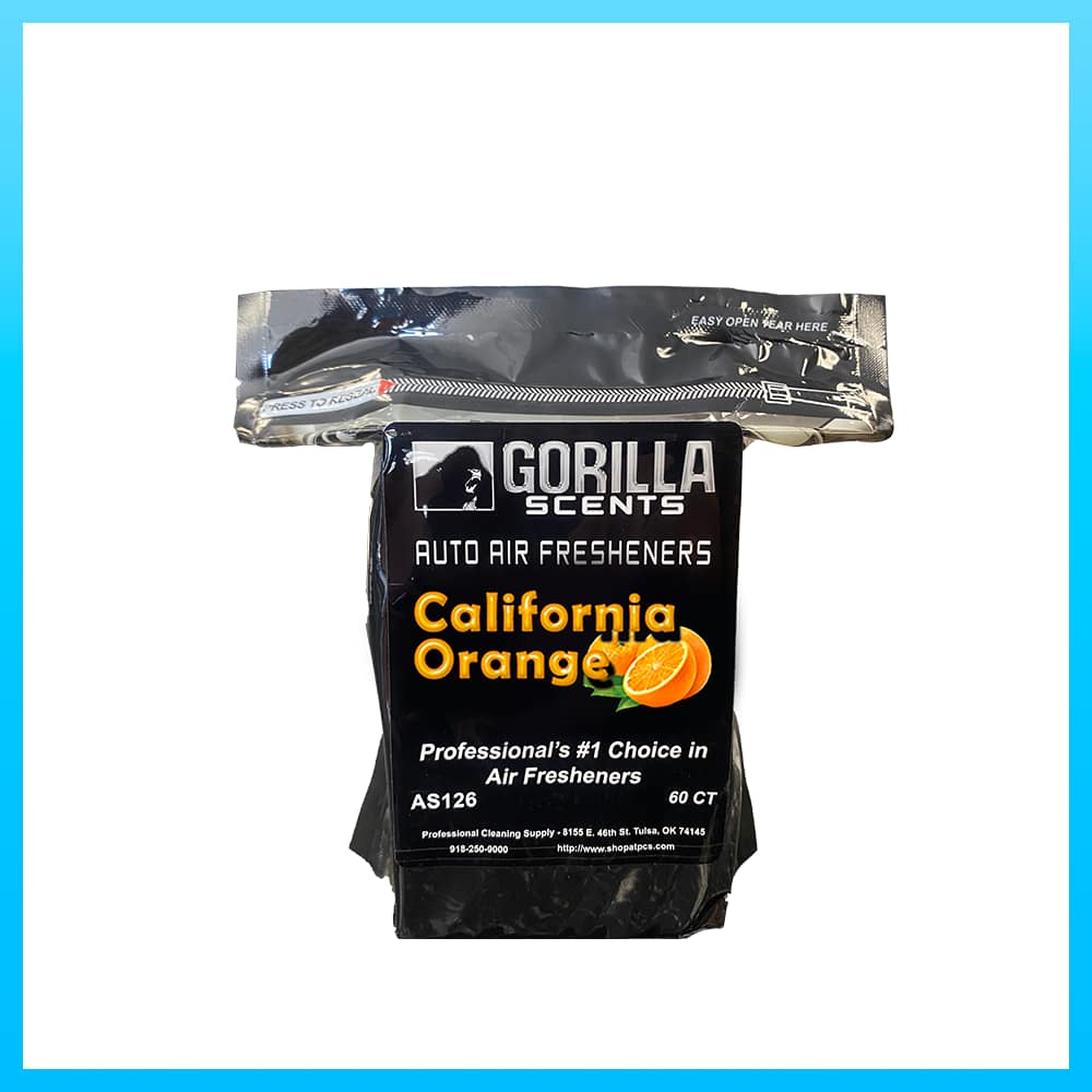 Gorilla Scents | 60ct Calfornia Orange Wafers | Auto Air Fresheners