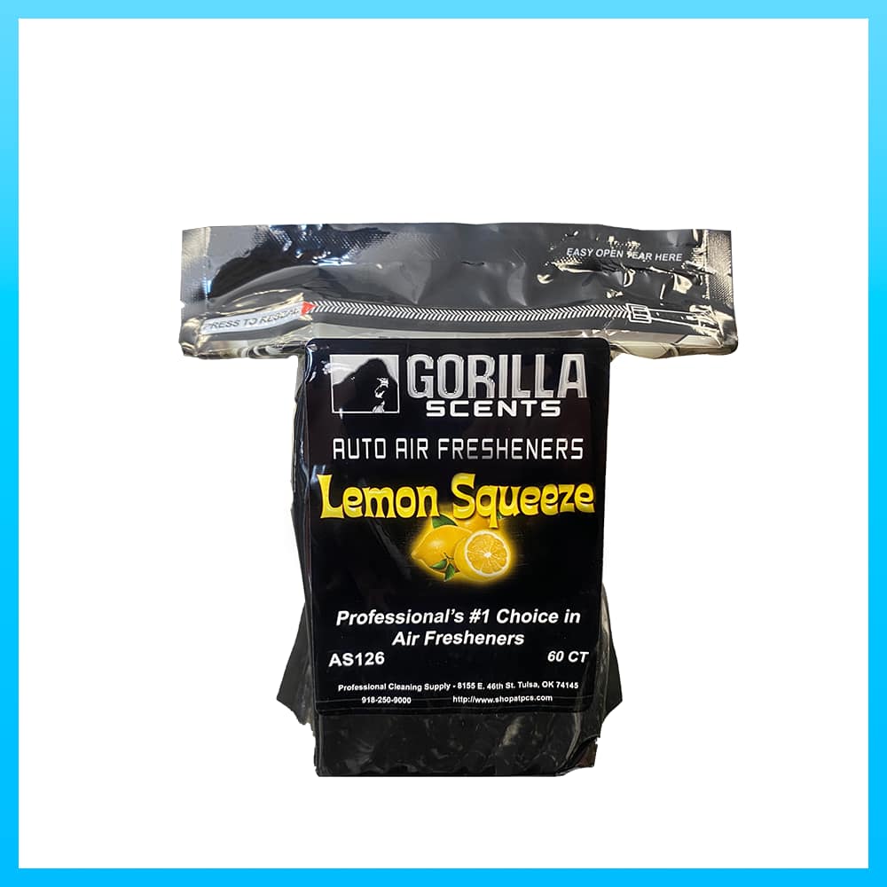 Gorilla Scents | 60ct Lemon Squeeze Wafers | Auto Air Fresheners
