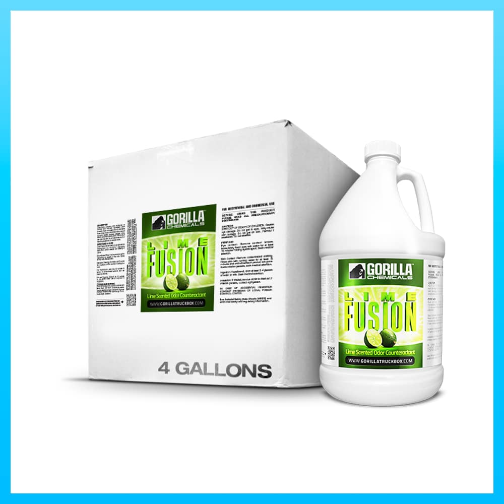 Gorilla Truckbox - Gorilla Lime Fusion Odor Counteractant - Carpet Deodorizer, Case (4 Gallons)