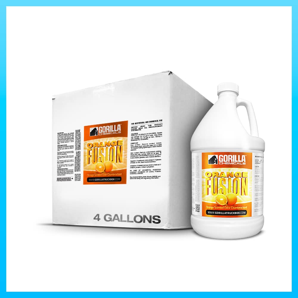 Gorilla Truckbox - Gorilla Orange Fusion Odor Counteractant - Carpet Deodorizer - Case (4 Gallons)