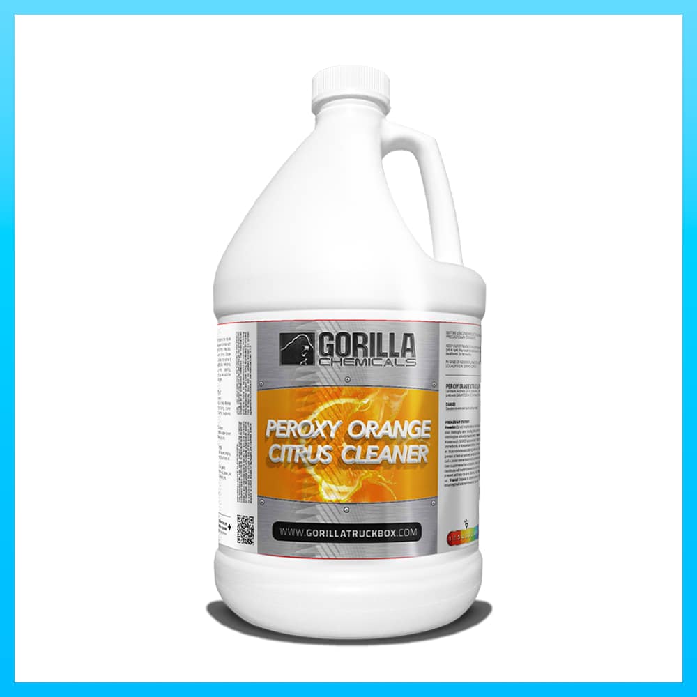 Gorilla Truckbox - Peroxy Orange Citrus Cleaner - Hydrogen Peroxide Surface Cleaner, Gallon