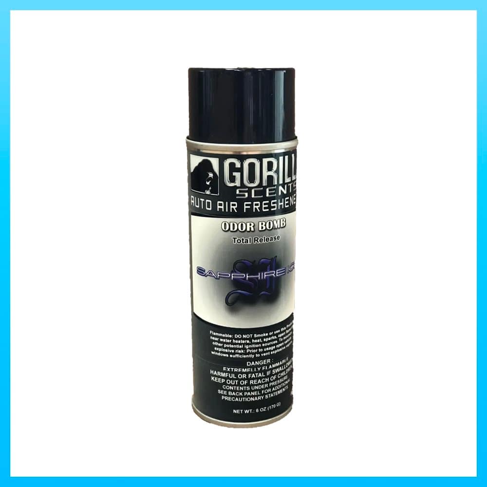 Gorilla Scents | 5oz Sapphire Ice Odor Bomb | Auto Air Fresheners