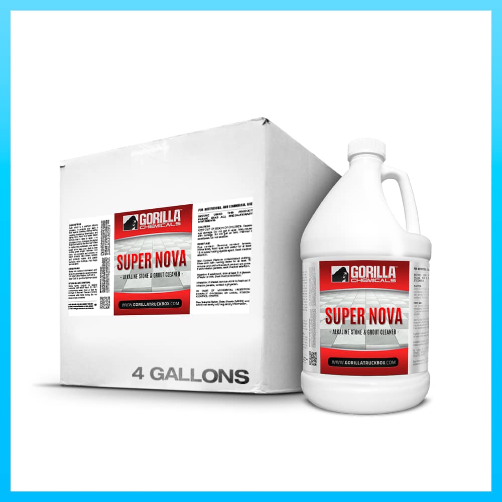 Gorilla Super Nova Alkaline Stone & Grout Cleaner - Case (4 Gallons)