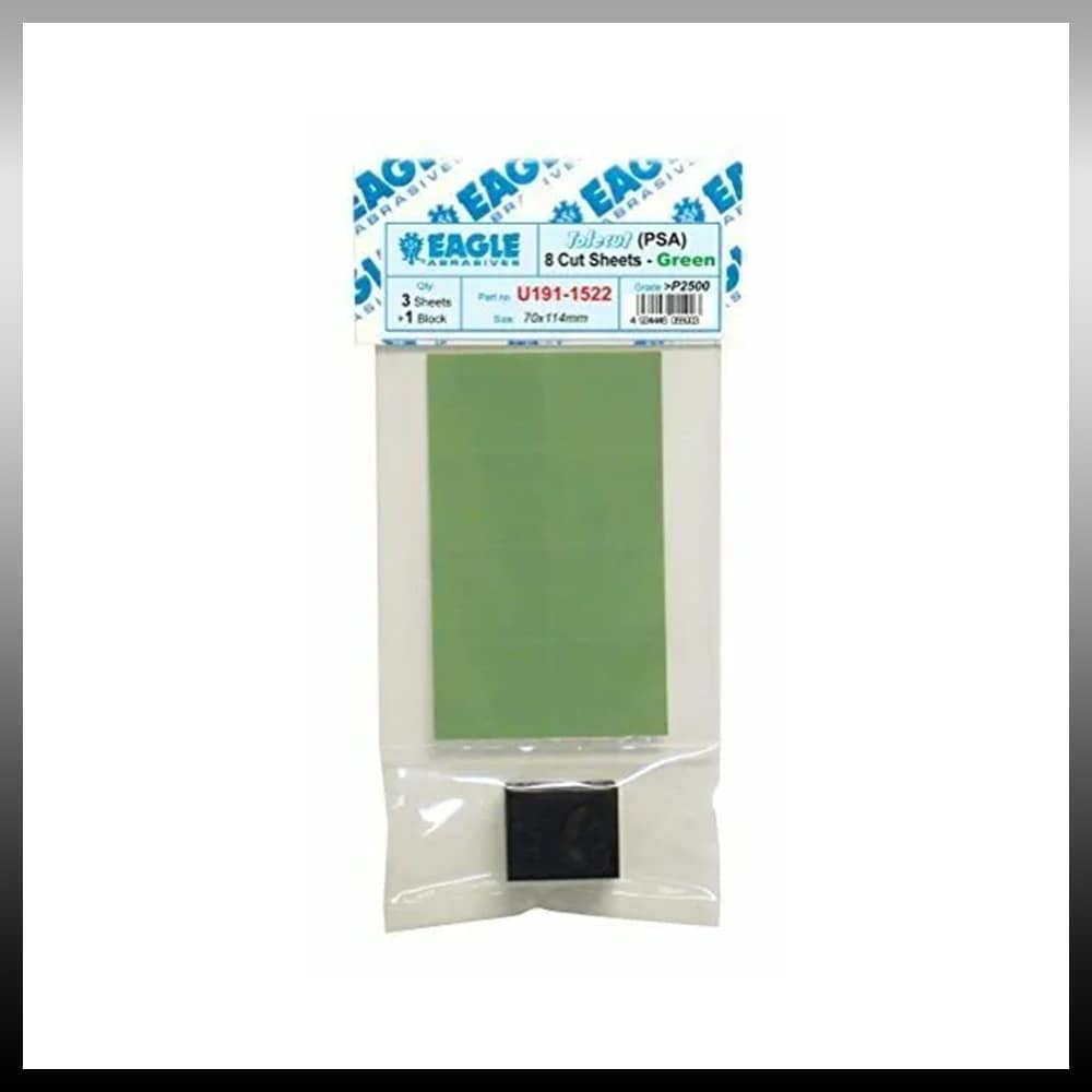Tolecut Block Stickon Sheets - Green w / Block, K2500 (J. Pak)