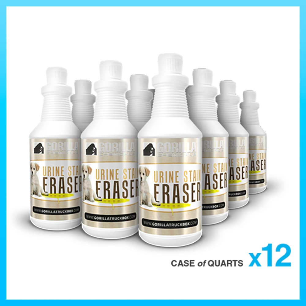 Gorilla Truckbox - Gorilla Urine Stain Eraser - Stain Eliminator, Case (12 Quarts)