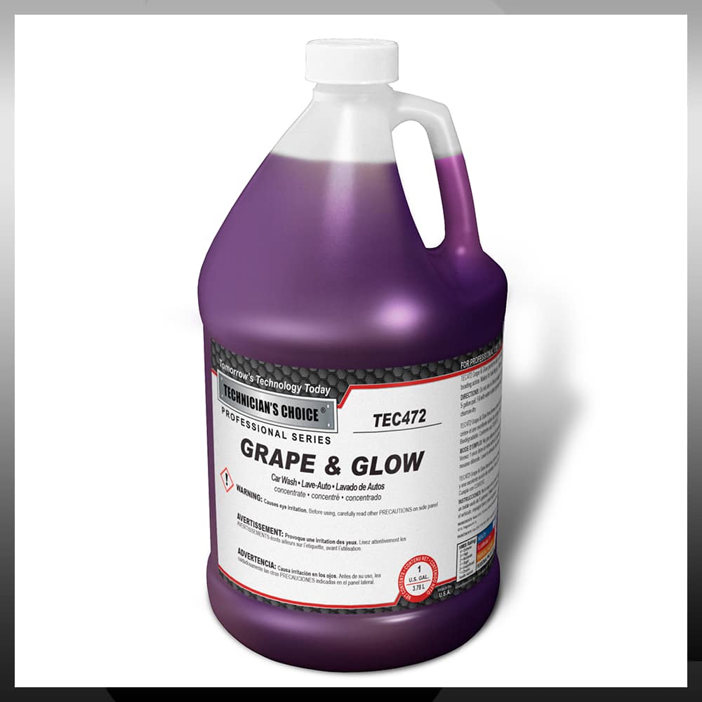 TECHNICIANS CHOICE - TEC472 Grape N Glow - Car Wash Soap (1 Gallon)