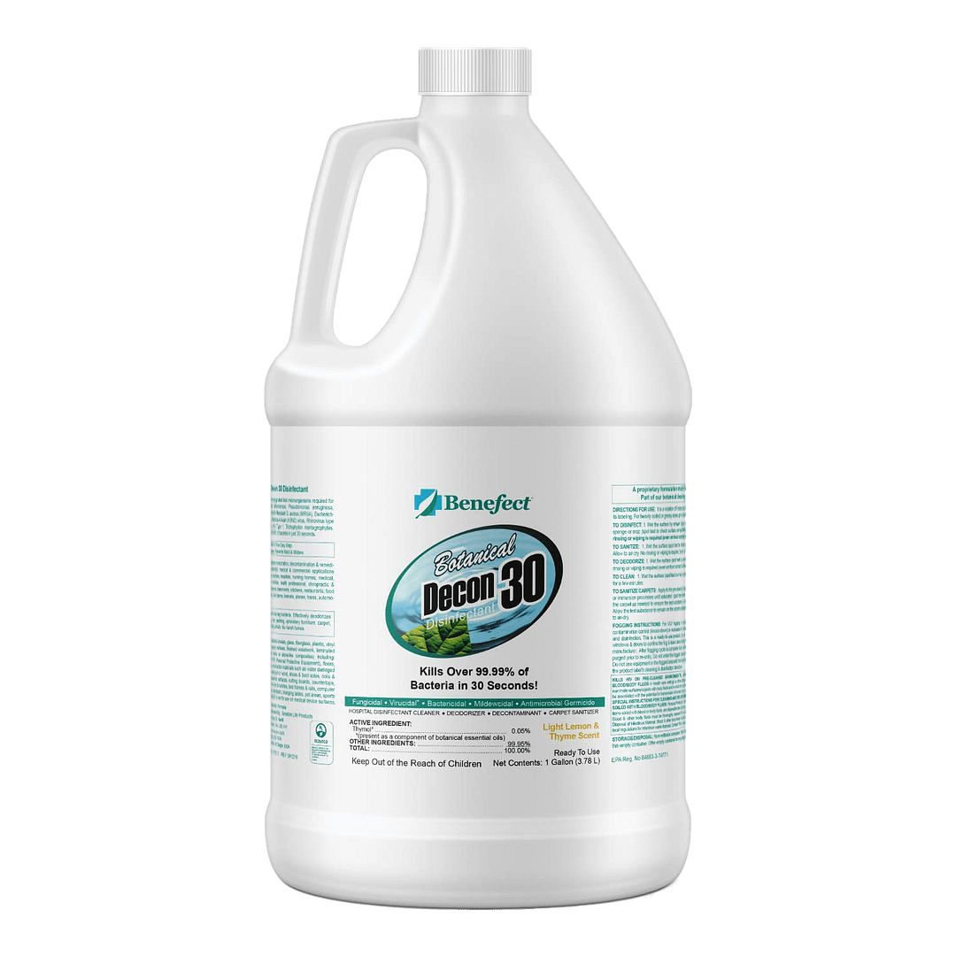 Benefect Decon 30, Case of 4 gallons with Free Shipping in lower 48 states.