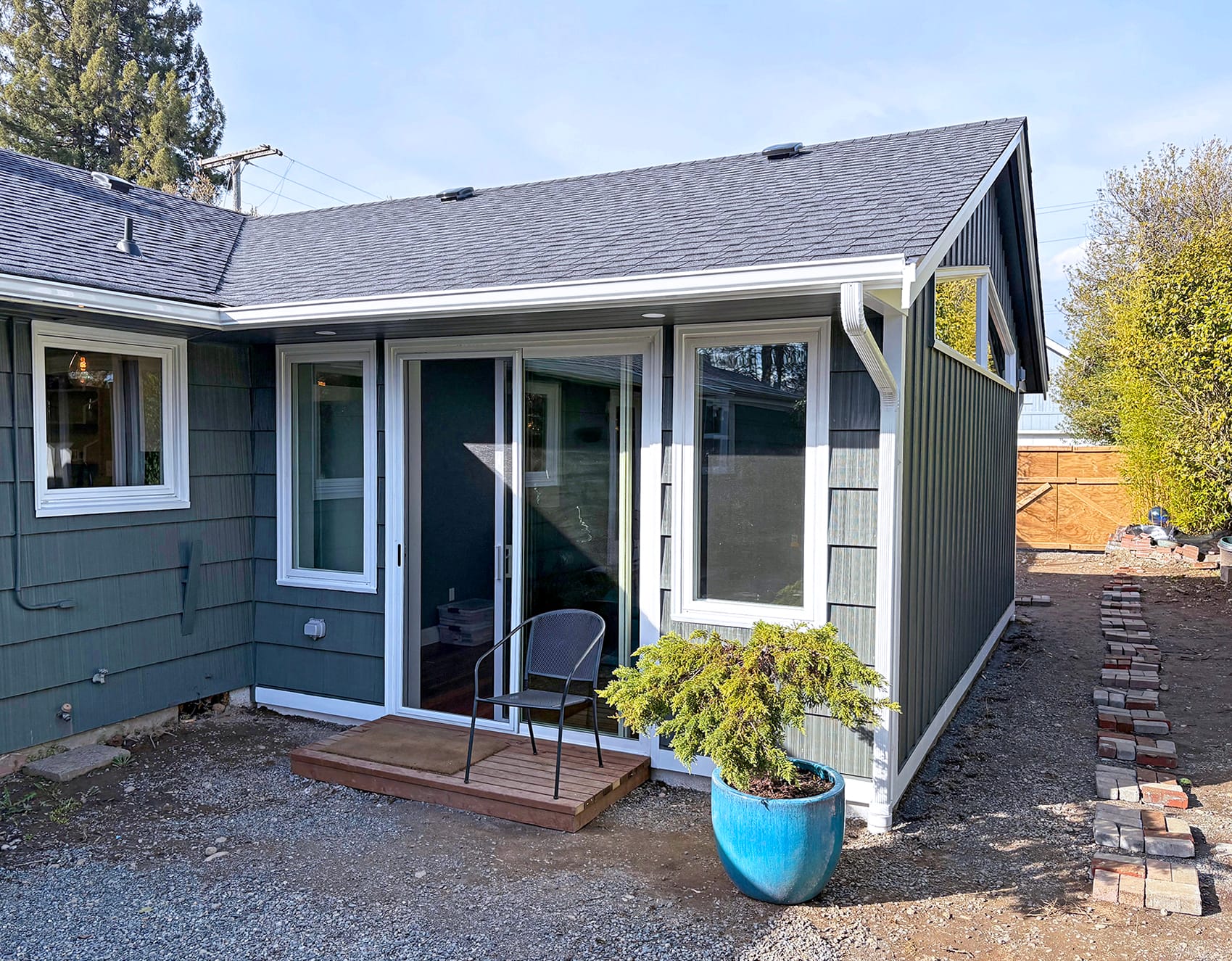 Addition exterior slider