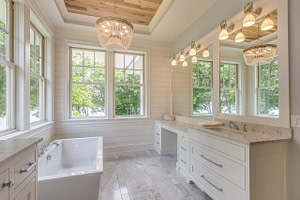 Custom bathroom, bathroom remodel, spa bathroom, bath renovation