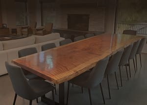 Huge Live Edge Table, 12 Person Table, Live Edge Architectural