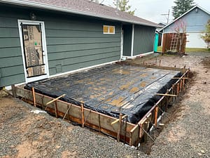 Foundation of Addition, Home Remodeling, Home Addition