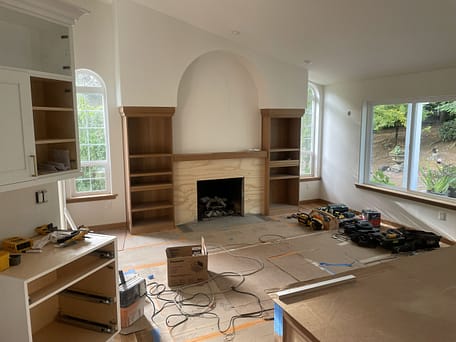 Felver Unfinished 3 Remodeling Process, Floor Protection