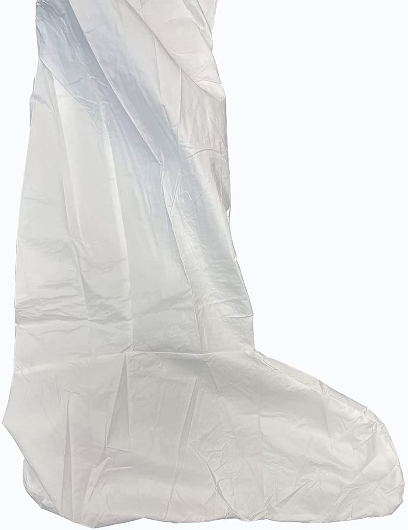 Gorilla Truckbox White Disposable Coverall, Large
