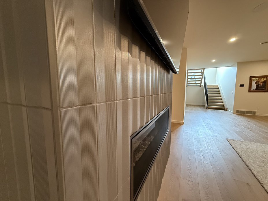 Custom Tile Fireplace Tile Showroom, Billings MT, Tile Fireplace, Custom Tile