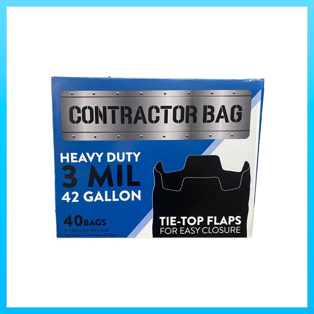 42 Gallon 3 Mil Thick Heavy Duty Contractor Bags Professional